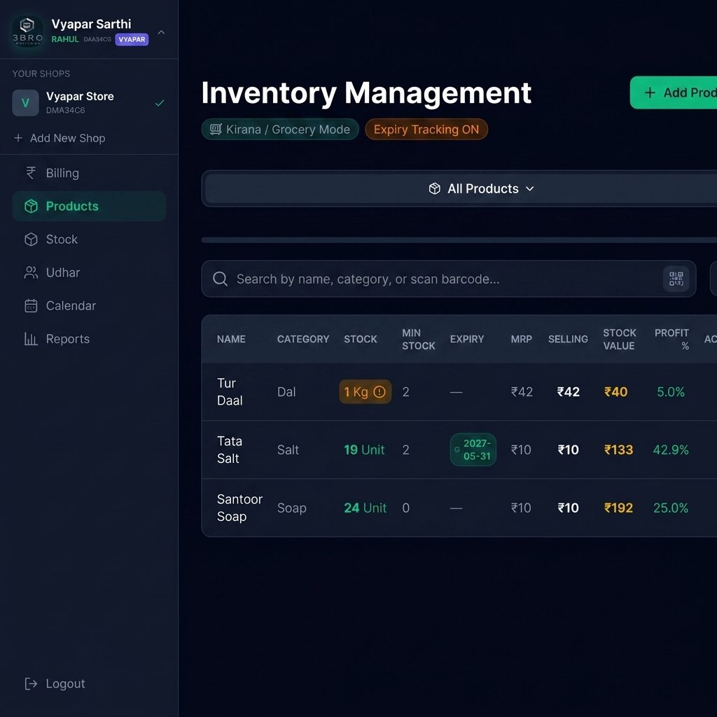 Inventory Management Mockup